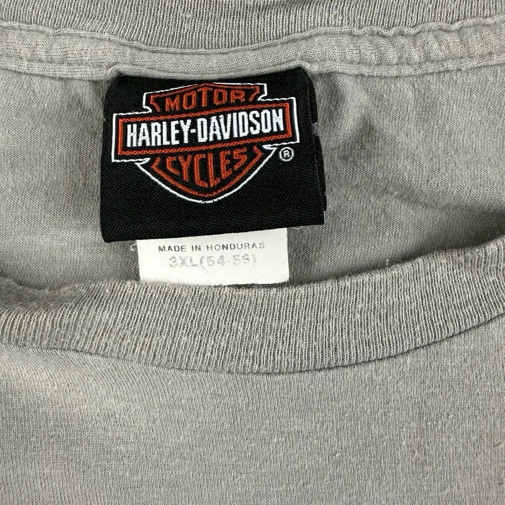 Harley-Davidson T-Shirt Men 3XL‎ Gray Smoky Mountain NC Pocket 2019 Honduras